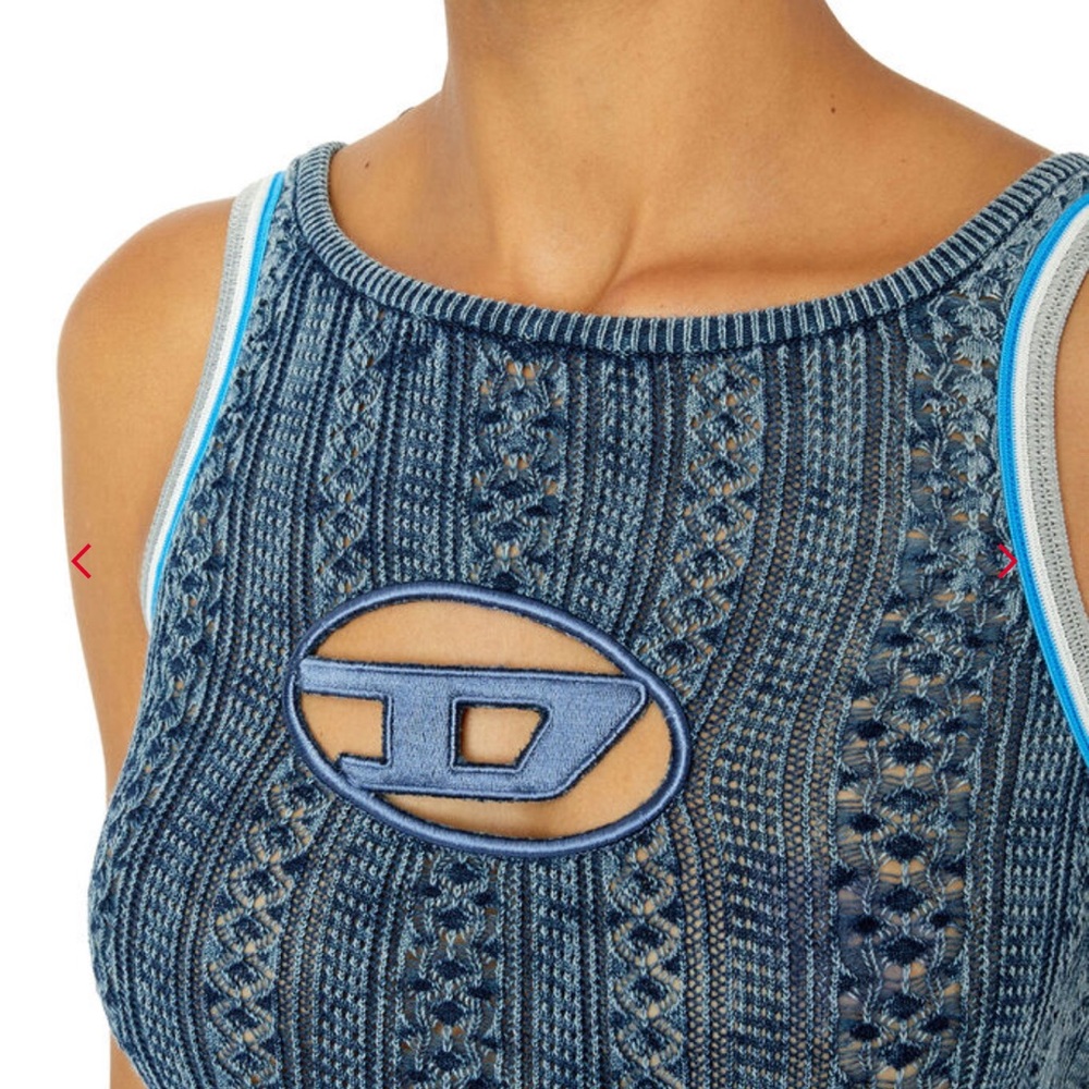 DIESEL Knit Sleeveless BODY with Logo with tags